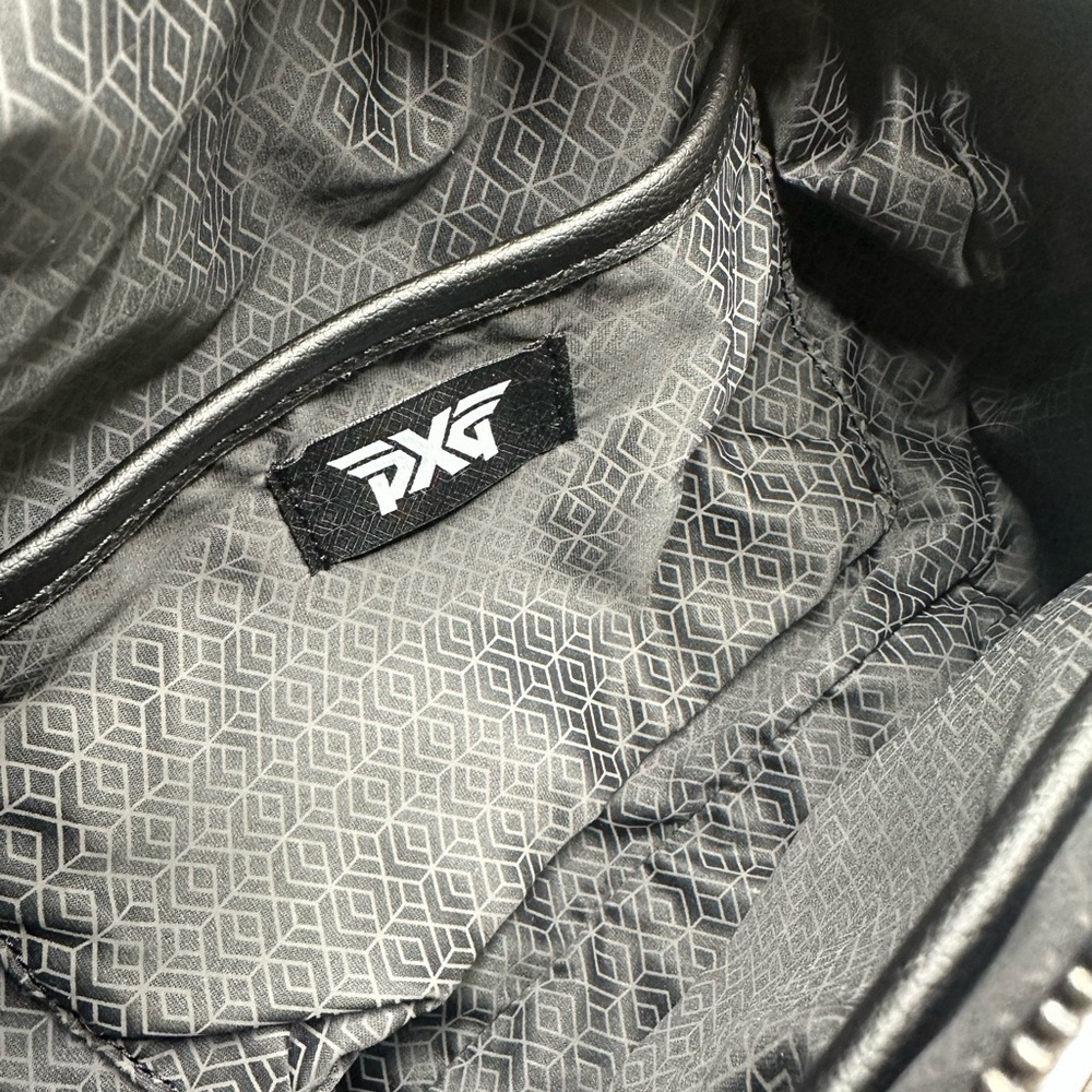 PXG Black Sling / Belt Bag — Gunmetal Hardware, Excellent Condition - Picture 6 of 9